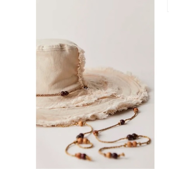Free People Fiji Frayed Fabric Sunhat NWT main image 11